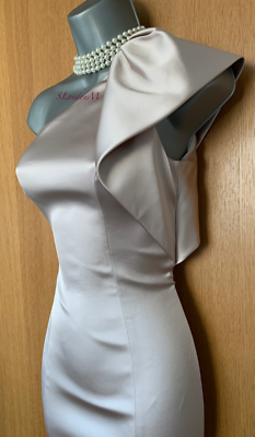 karen millen champagne satin dress